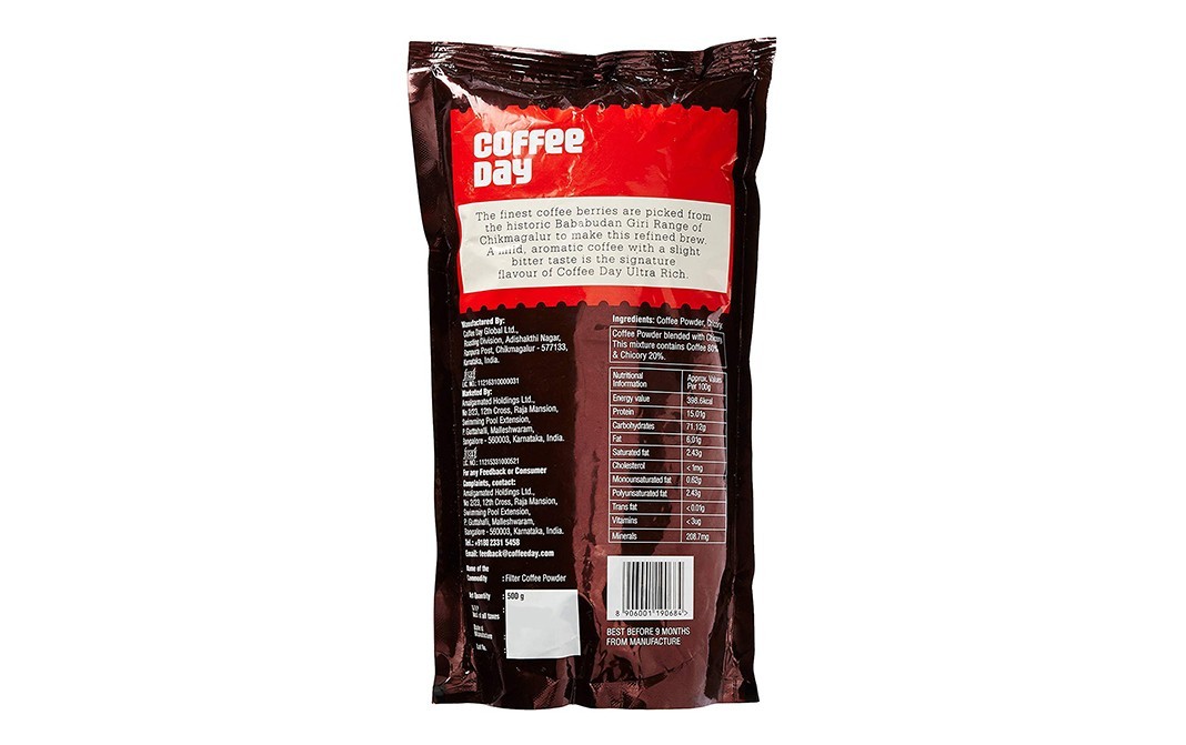 Coffee Day Ultra Rich Coffee    Pack  500 grams
